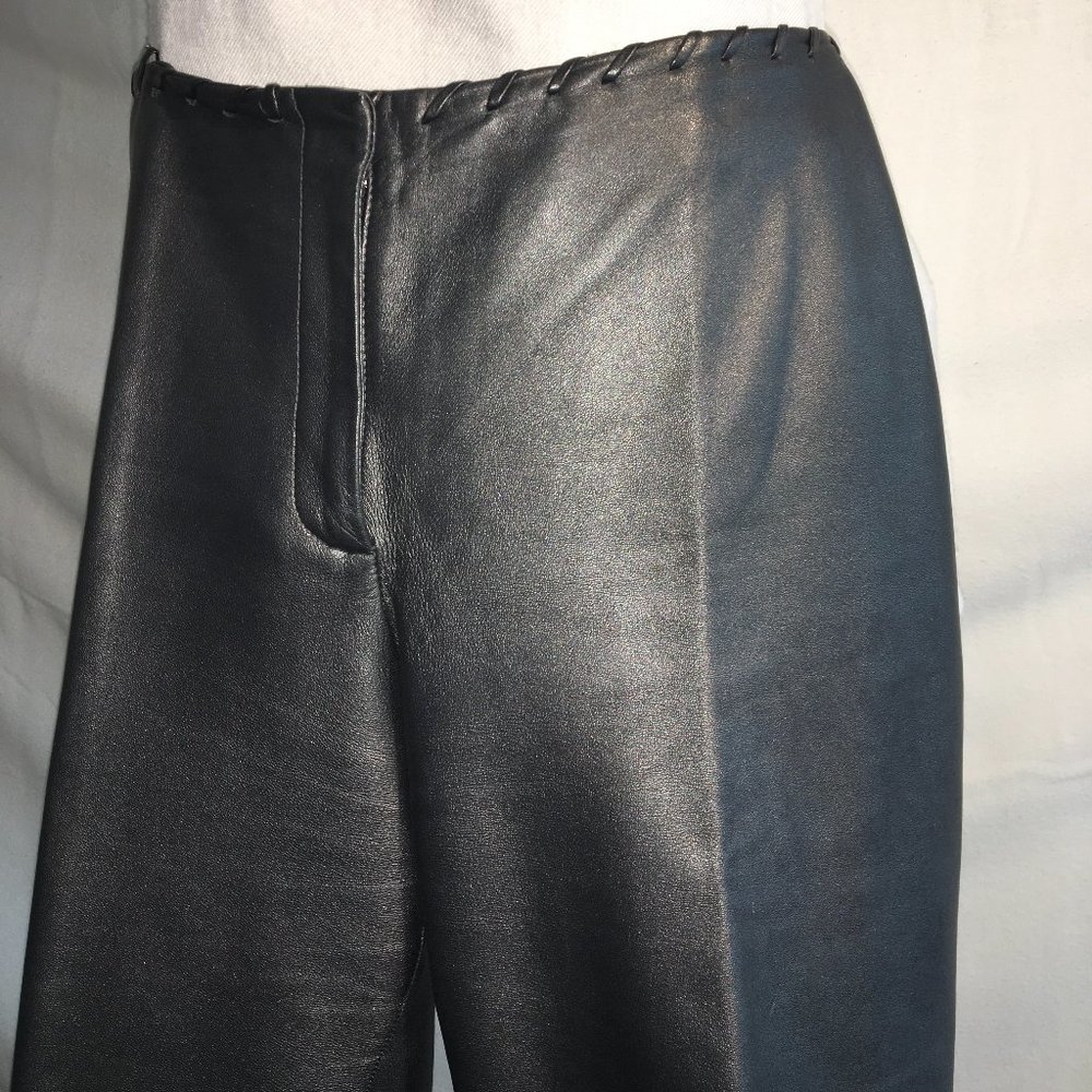 Pewter Leather Pants size 10 (waist 30")
